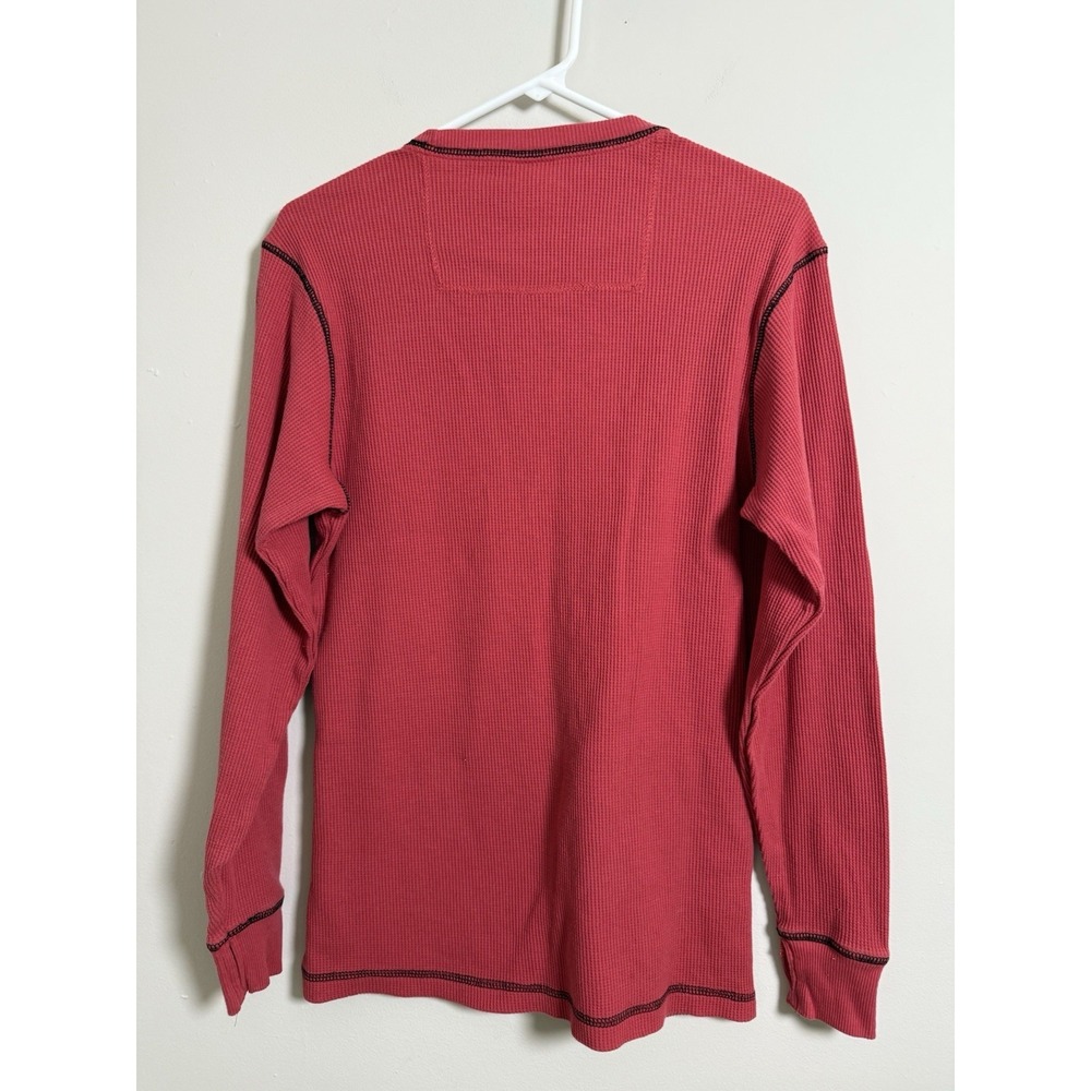 Two Harley Davidson Waffle‎ Knit Shirts Mens Sz XL Solid Red Biking Layering - Picture 7 of 11